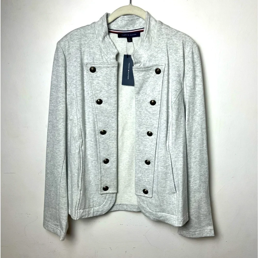 Tommy Hilfiger Band Jacket Military Heather NWT Size Large - Picture 3 of 9